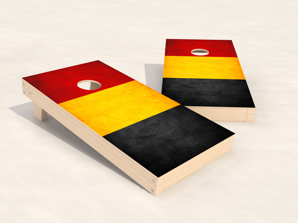 Cornhole Landsæt - USA / Belgien pakke - 120x60cm - 2x4 tasker - Wicked Wood Games